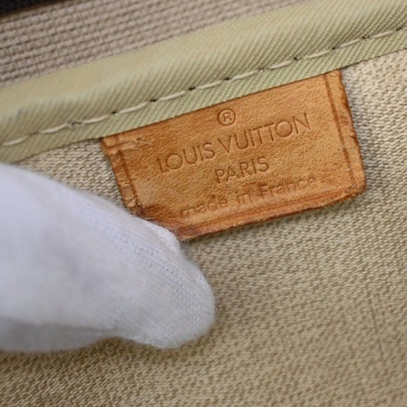 LOUIS VUITTON LV Logo Deauville Hand Bag Monogram Leather Brown - Picture 11 of 15